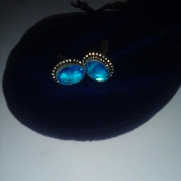 BLUE TOPAZ MEN CUFFLINKS